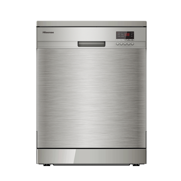Hisense 13-Place Settings (13 Kg) Freestanding Dishwasher, Stainless Steel, H13DESS