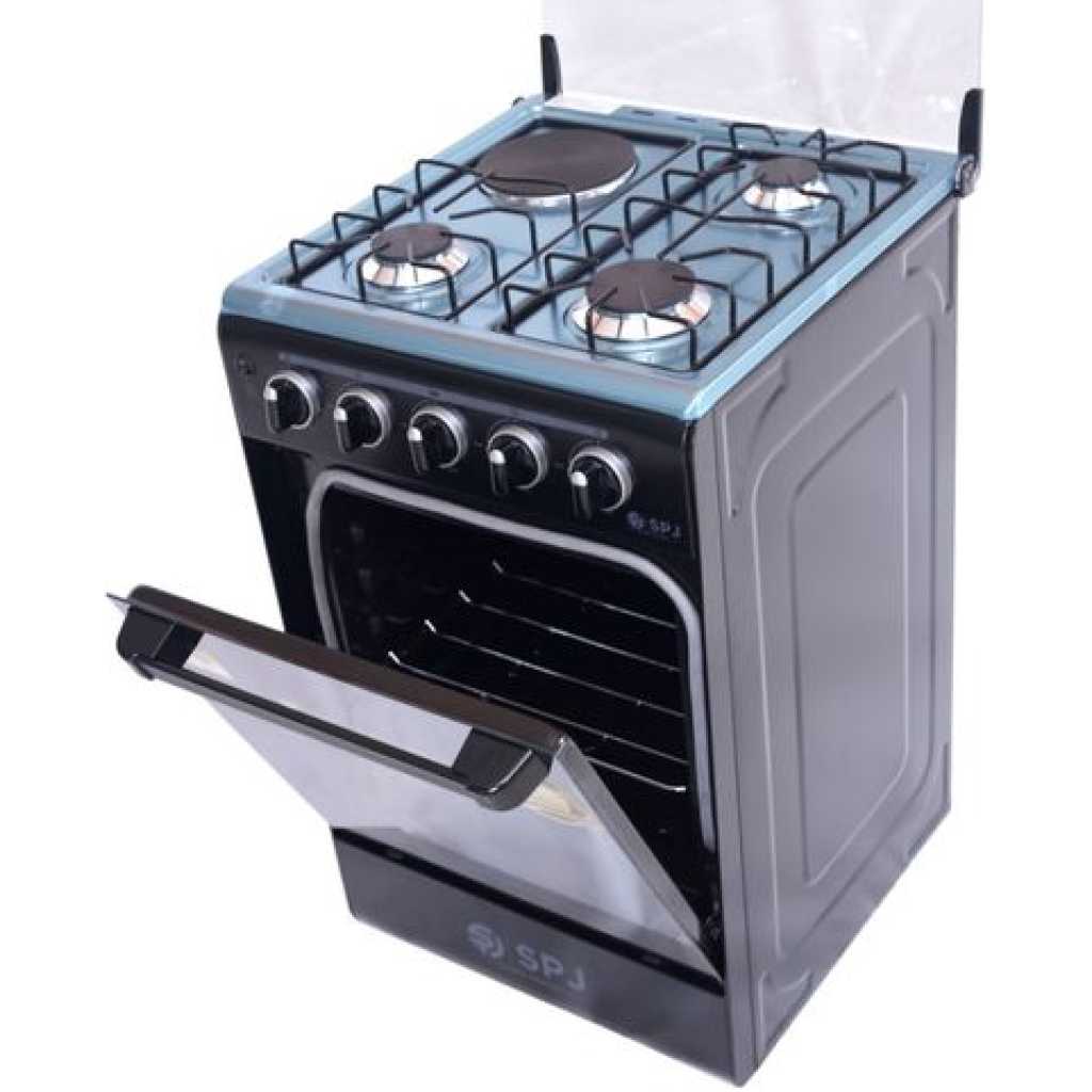 SPJ Cooker 3 Gas Burners 1 Electric Hotplate