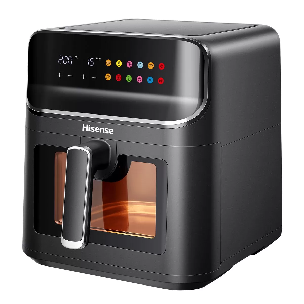Hisense 6.7L Air Fryer H06AFBS2S3, Power 1350 W, With LED Display And Touch Control, Temperature Infinitely Adjustable without BPA and PFOA – Black - Image 2