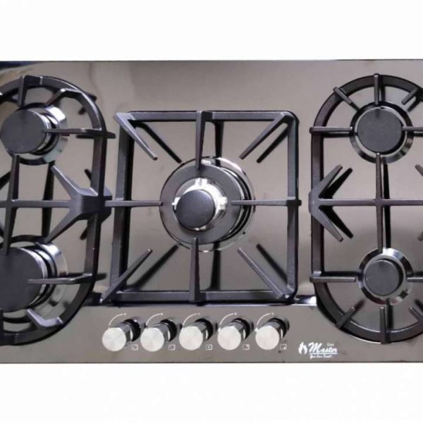 Electro Master 5-Burner Stainless Steel Gas Cooktop – Built-in