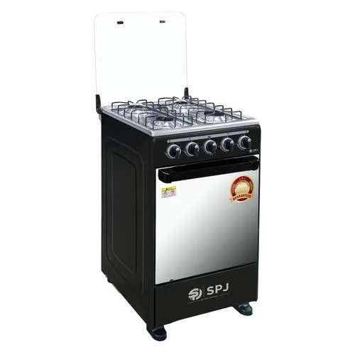 SPJ Full Gas Cooker (50×50 cm) – Black